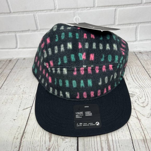 Air Jordan Sport DNA‎ Fleece 5 Panel Jumpman Hat Strapback Cap New Men - Picture 1 of 8
